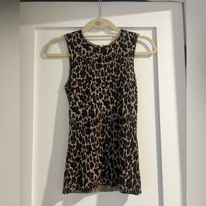Tory Burch Leopard Tank Top